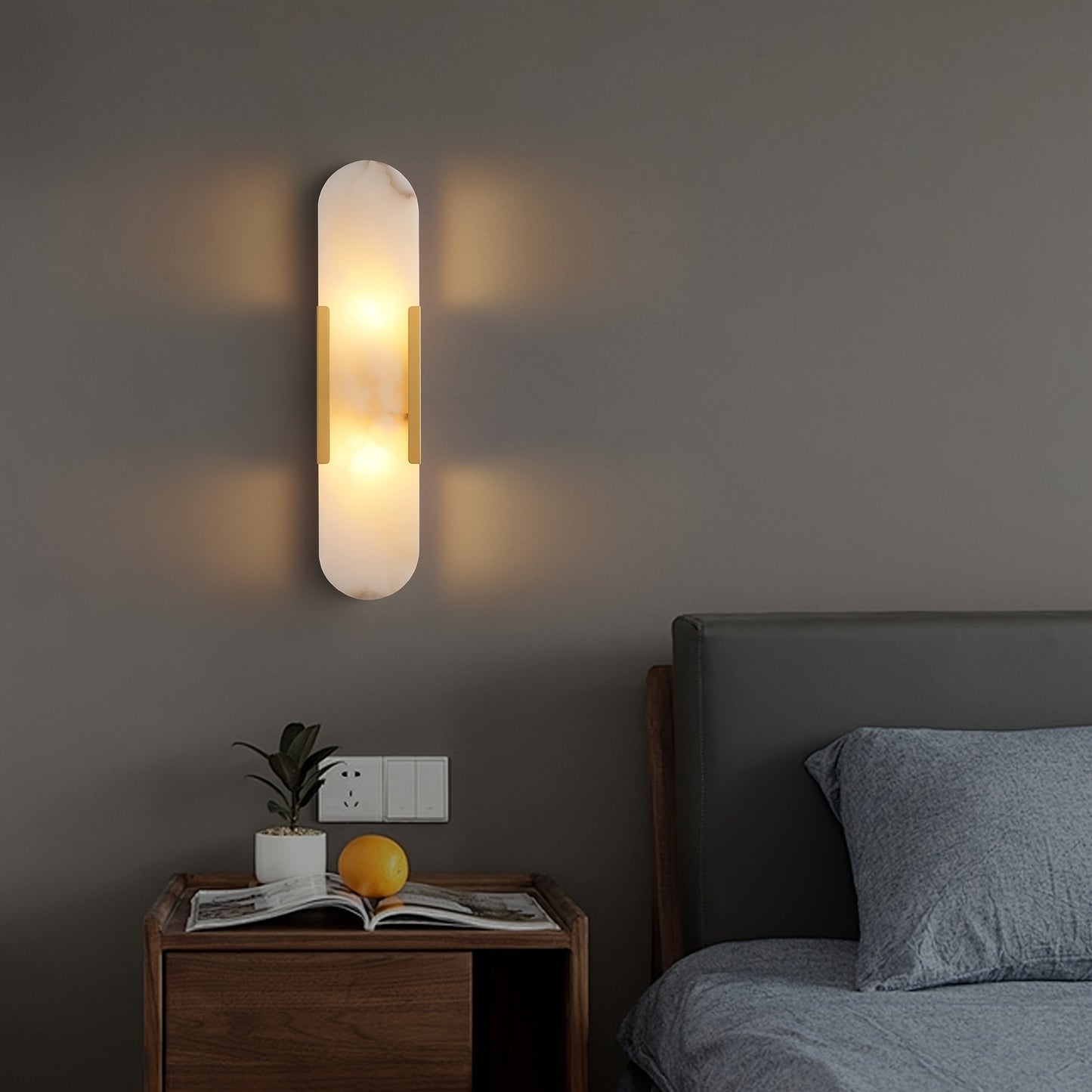 Vanity Alabaster Wall Sconces