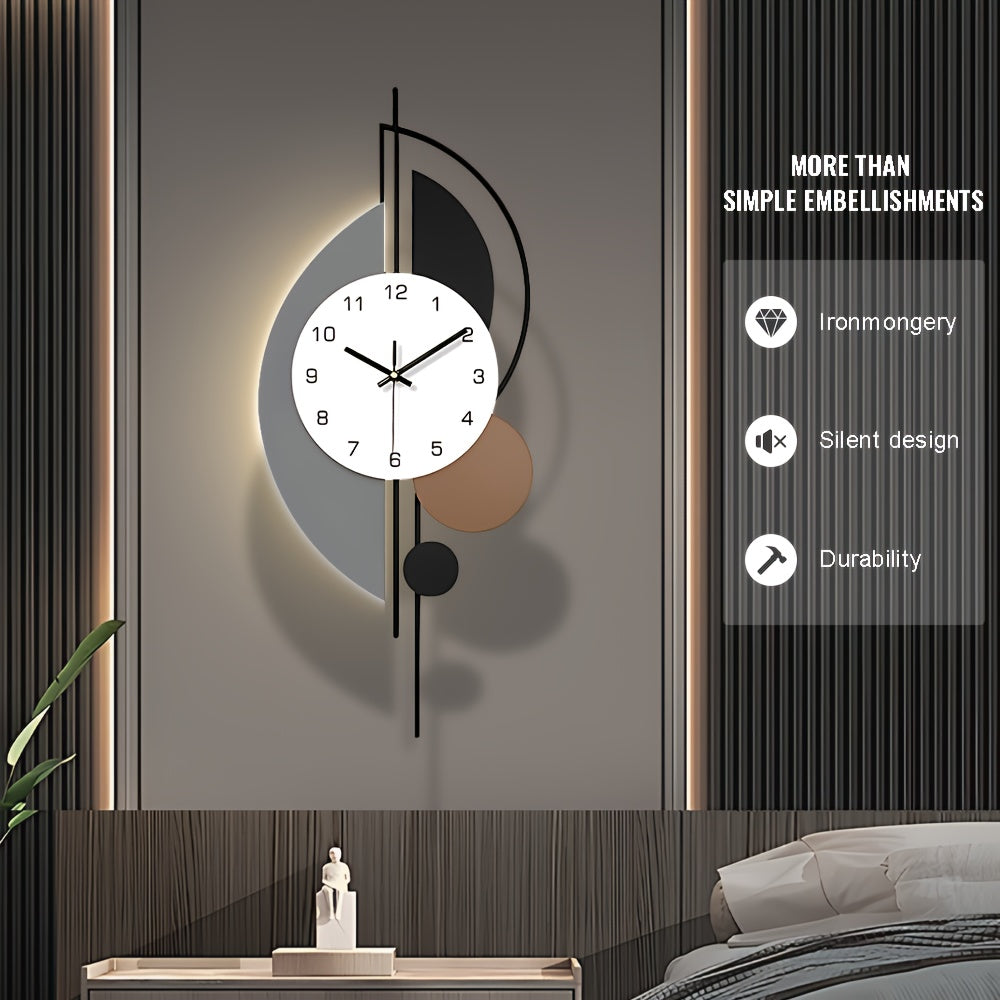 Silent LED Wall Clock With A Modern Metal Design