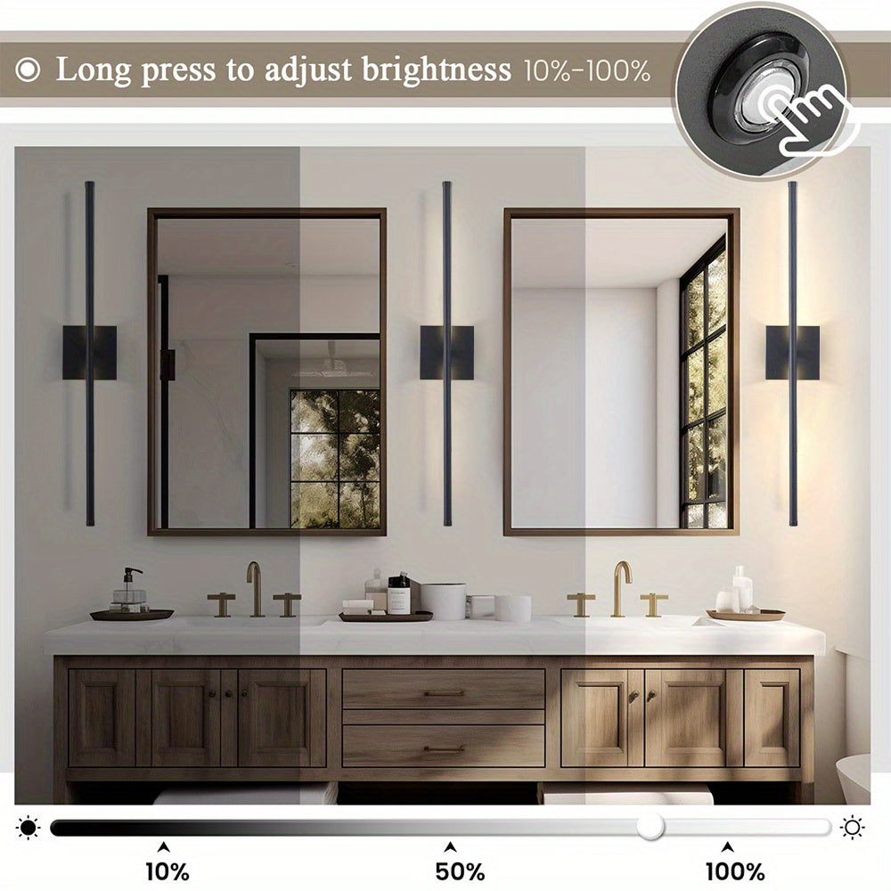 2 Dimmable Wall Sconces Battery Operated