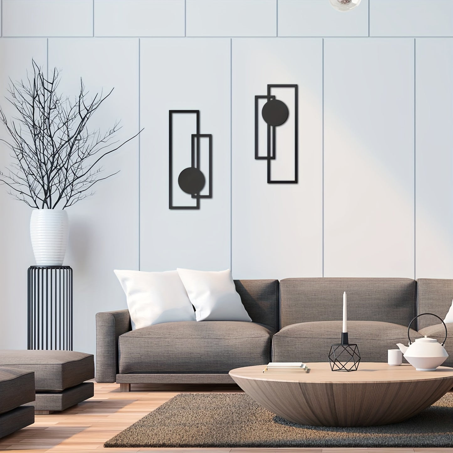 Small Metal Minimalist Geometric Modern Abstract Wall Art