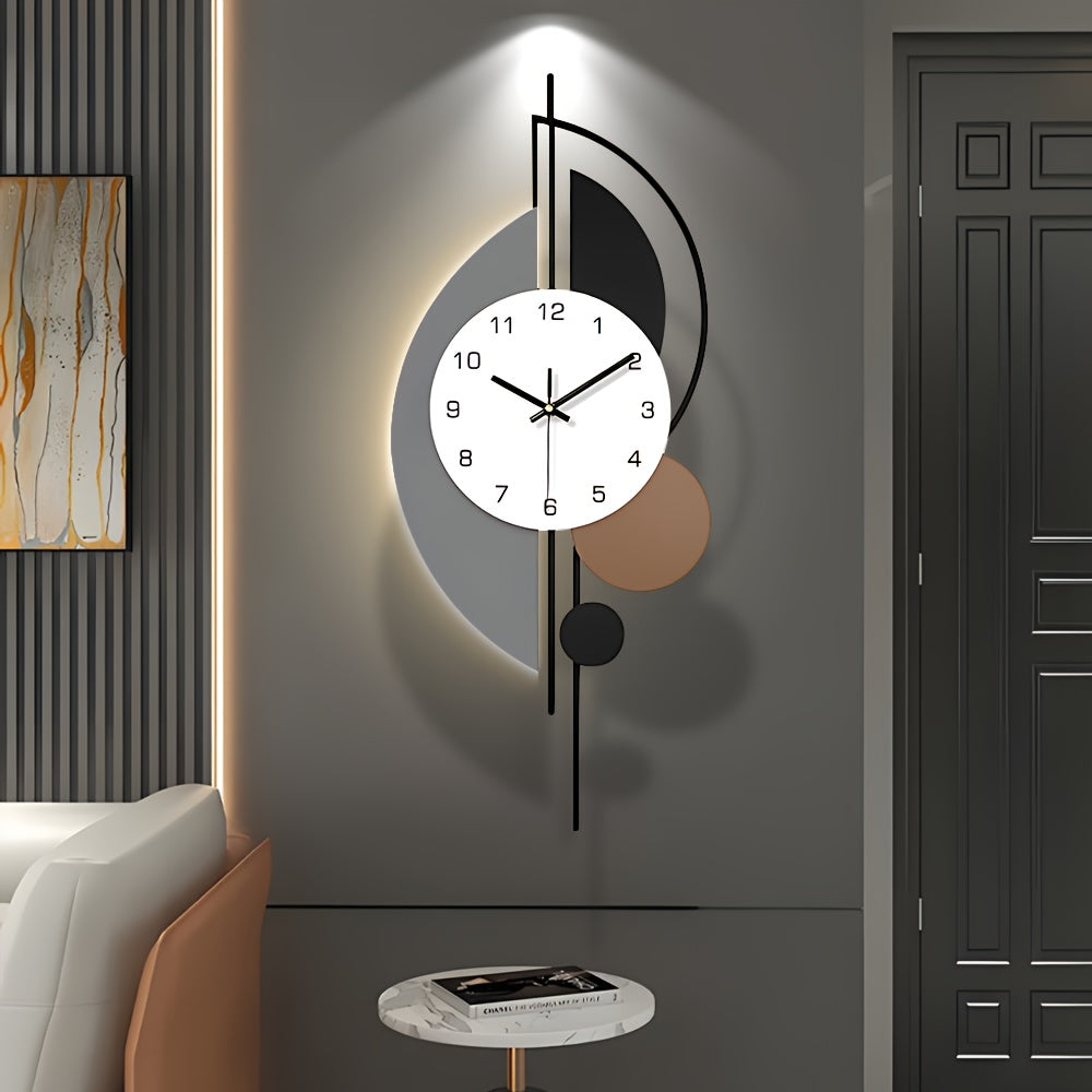 Silent LED Wall Clock With A Modern Metal Design