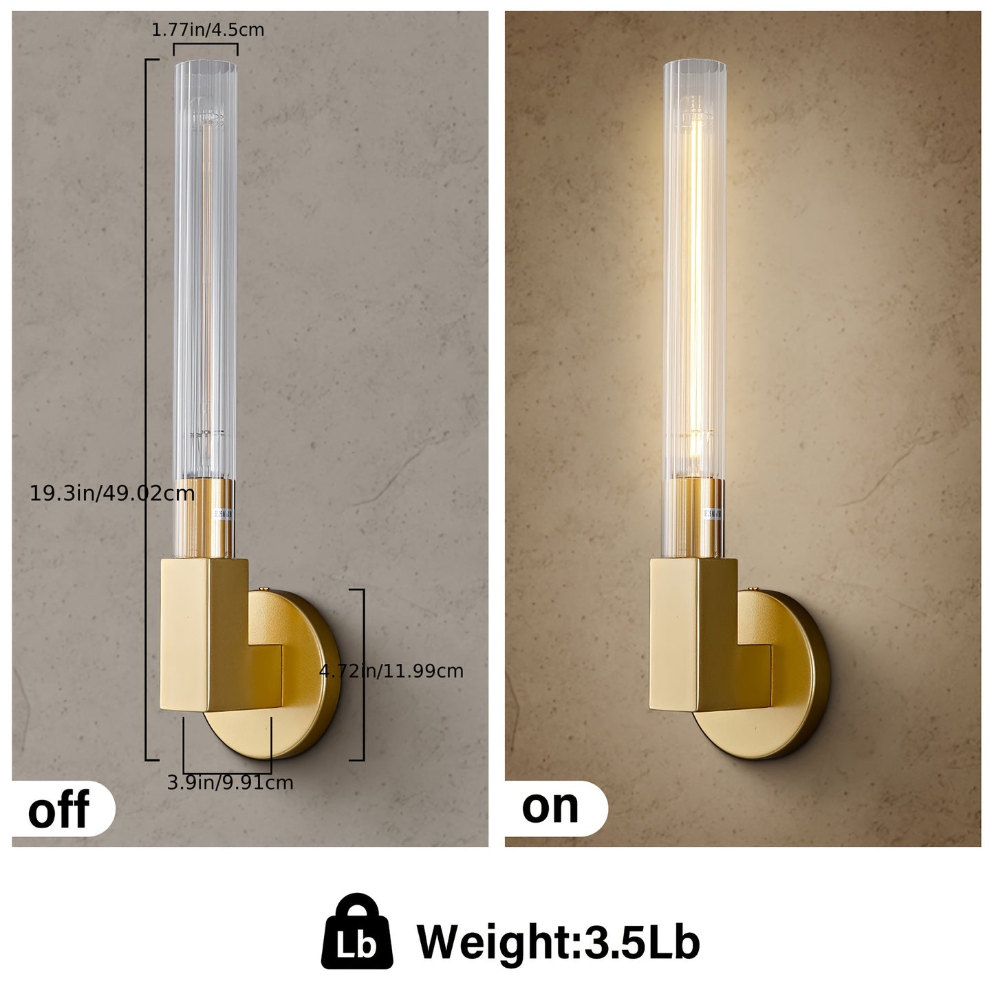 Modern Glass Wall Sconce