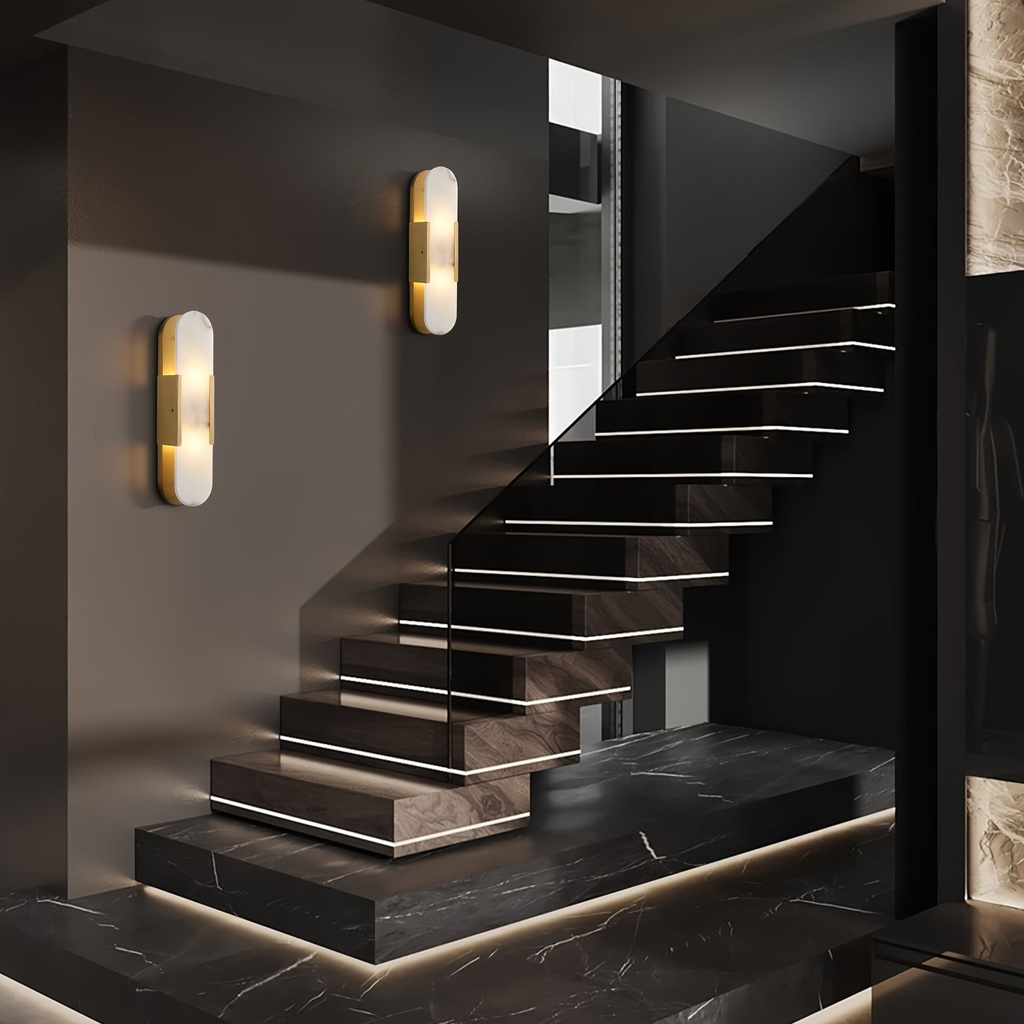 Vanity Alabaster Wall Sconces