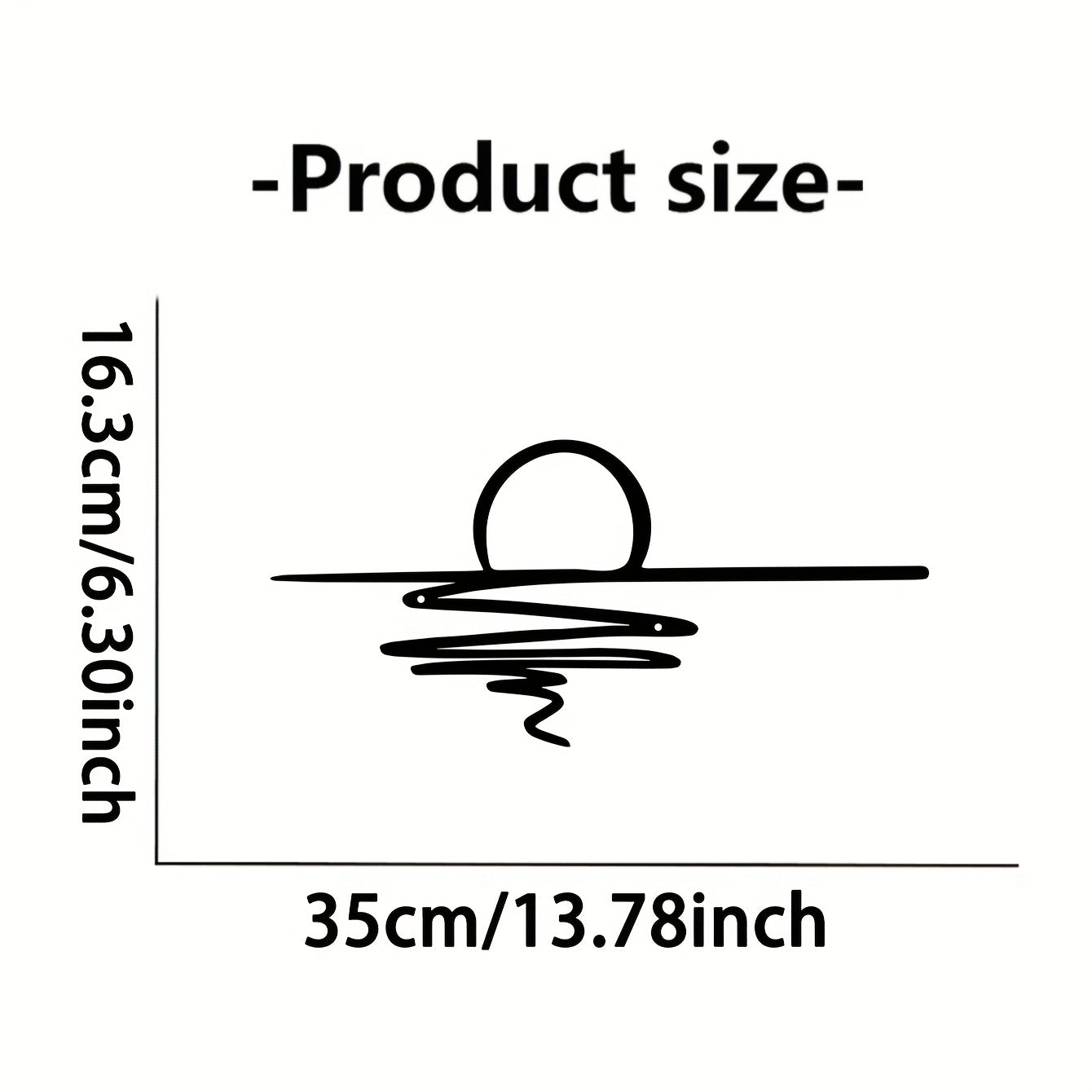 Metal Sun Line Wall Decoration