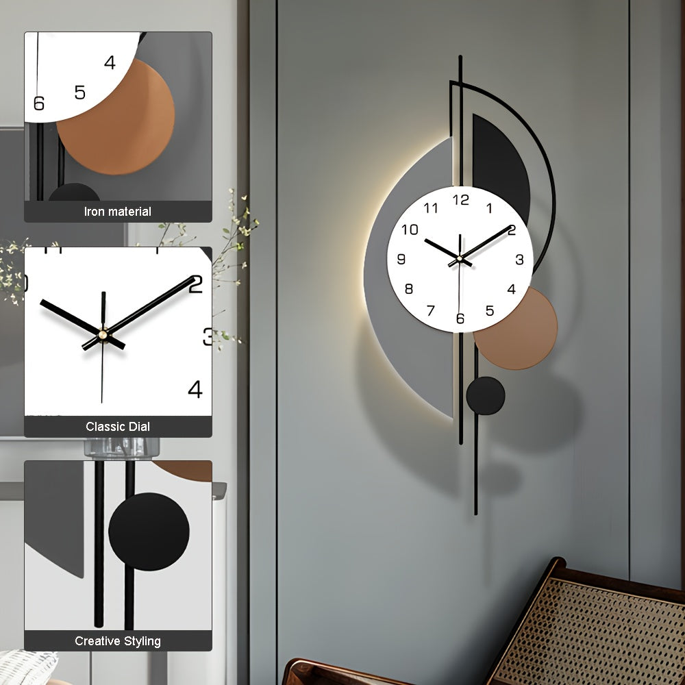 Silent LED Wall Clock With A Modern Metal Design