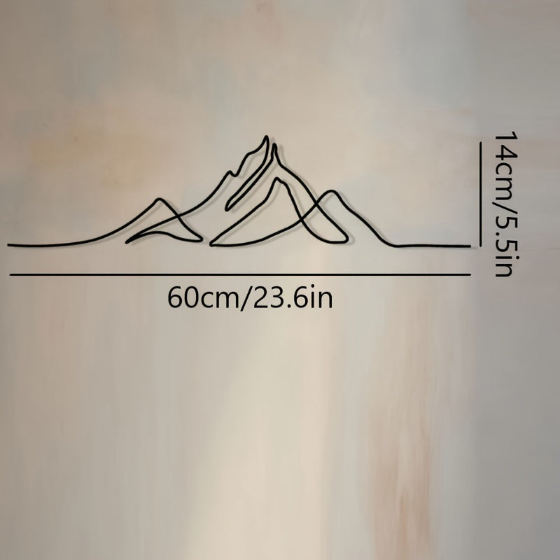 Metal Mountain Wall Art