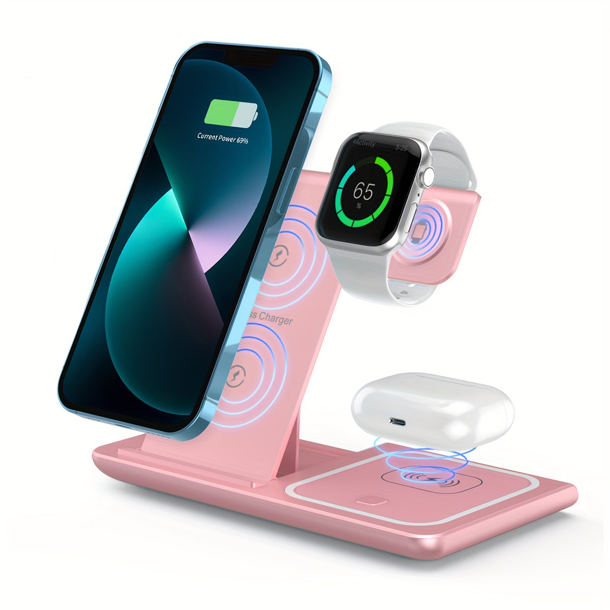 Wireless 3-In-1 Charging Station