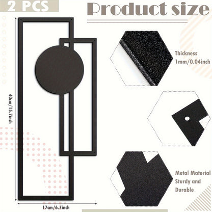 Small Metal Minimalist Geometric Modern Abstract Wall Art