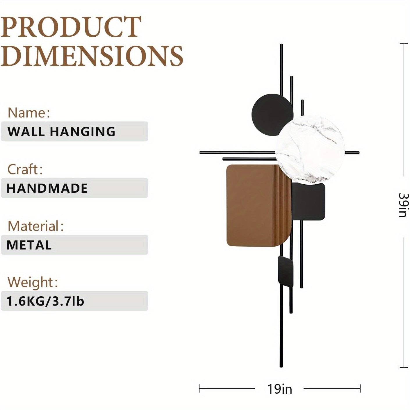 Metal Wall Decoration For Modern Home