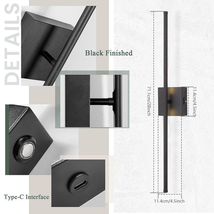 2 Dimmable Wall Sconces Battery Operated