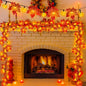 2pcs Autumn Maple Leaf String Lights