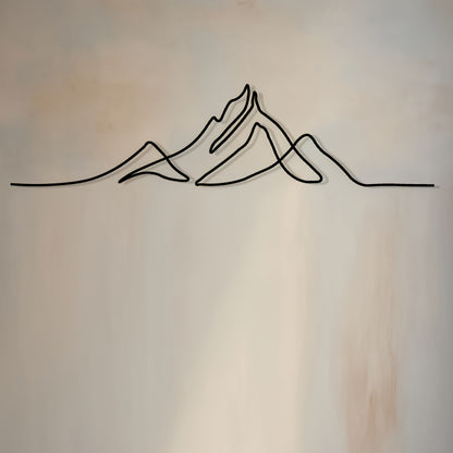 Metal Mountain Wall Art