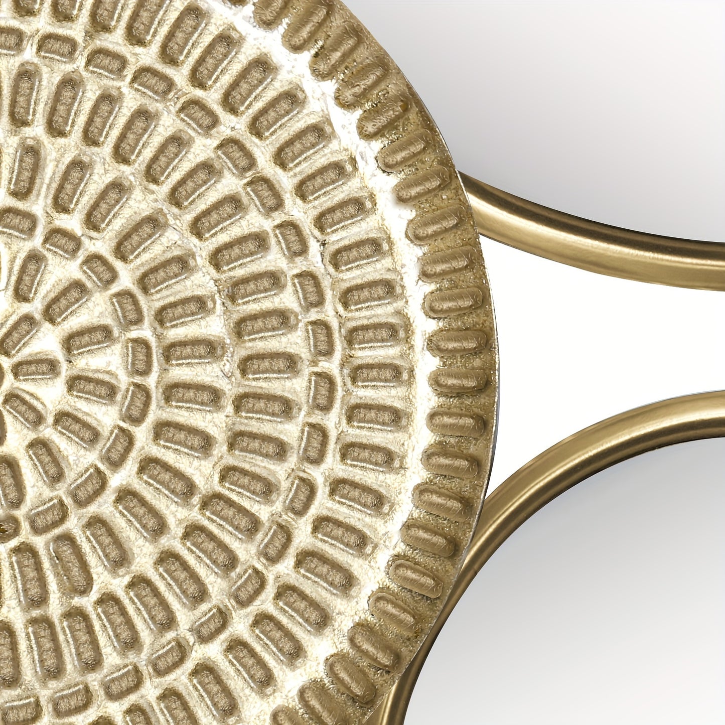 Gold Modern Metal & Mirror Wall Decoration