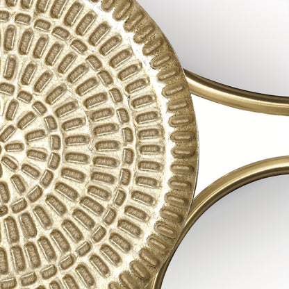 Gold Modern Metal & Mirror Wall Decoration