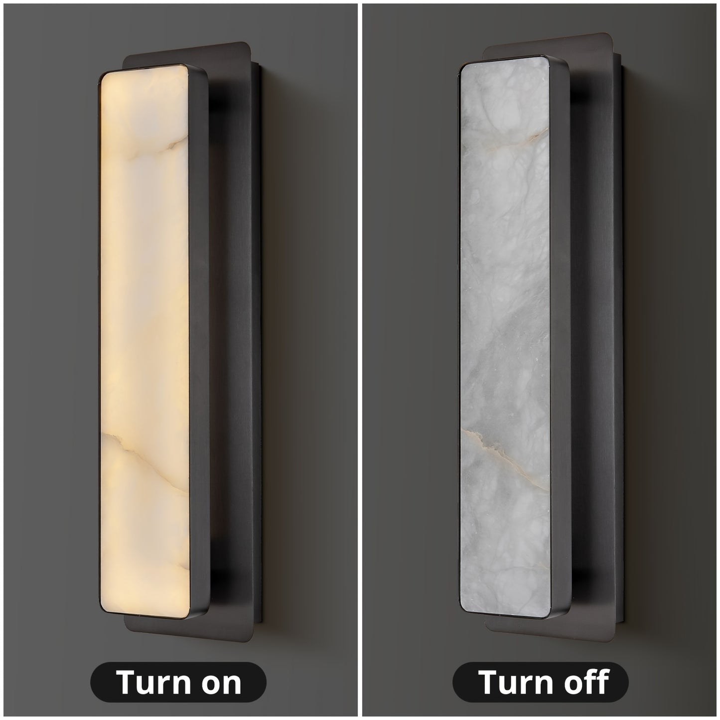 Dimmable Modern Alabaster Mounted Sconces