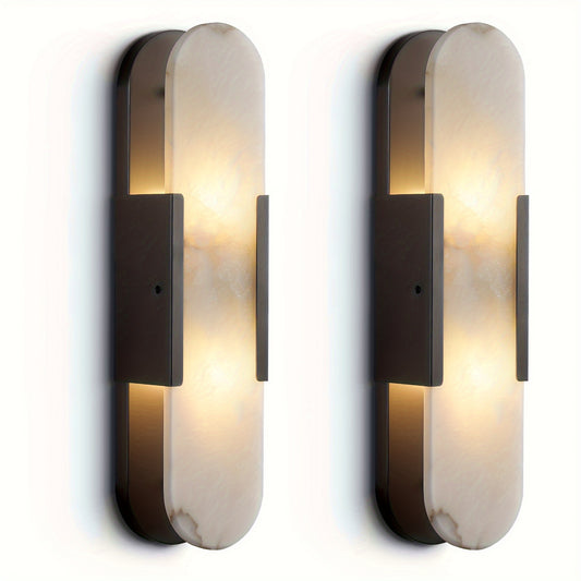 Vanity Alabaster Wall Sconces