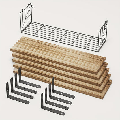 Wood Floating Bathroom Shelves