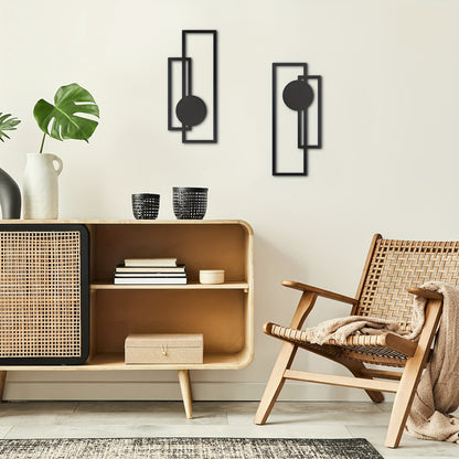 Small Metal Minimalist Geometric Modern Abstract Wall Art