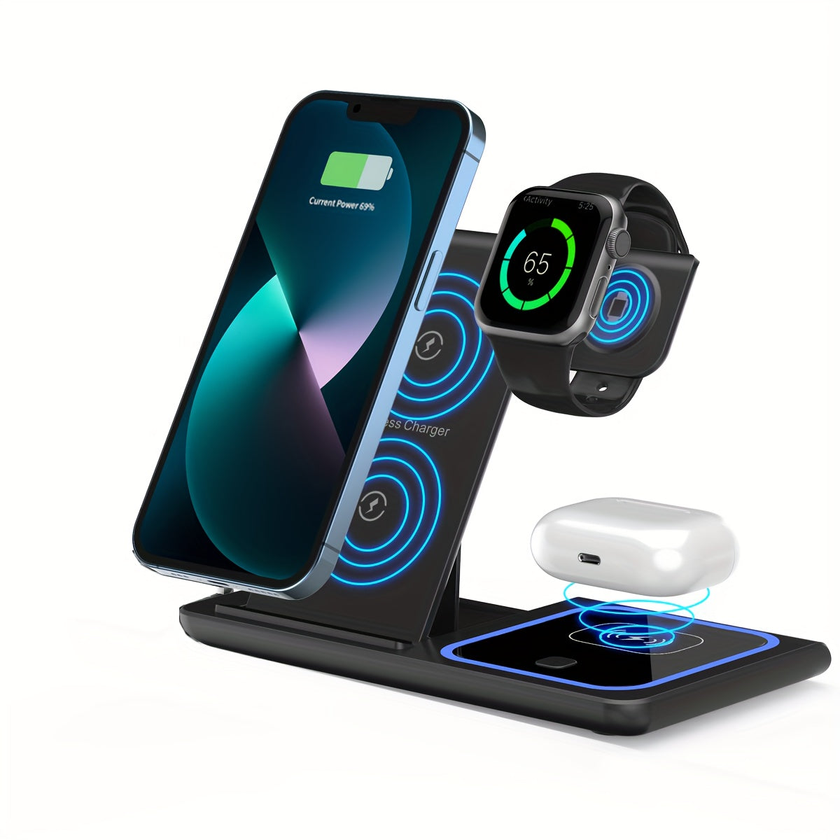 Wireless 3-In-1 Charging Station