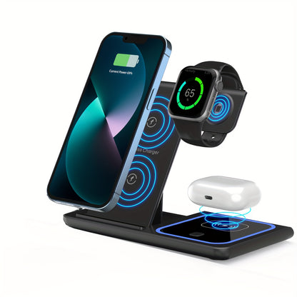 Wireless 3-In-1 Charging Station