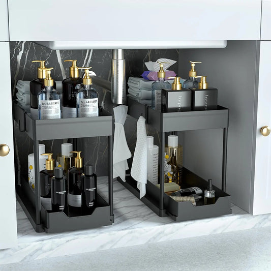 2 Pack Under Sink Organizer