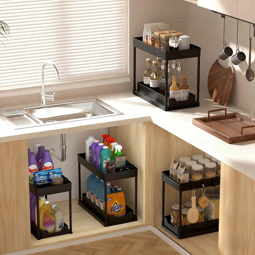 2 Pack Under Sink Organizer