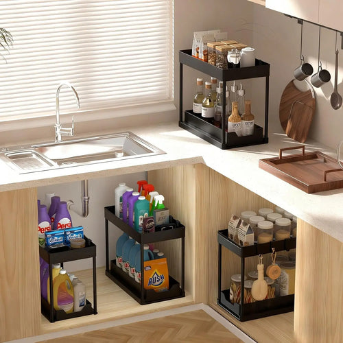 2 Pack Under Sink Organizer