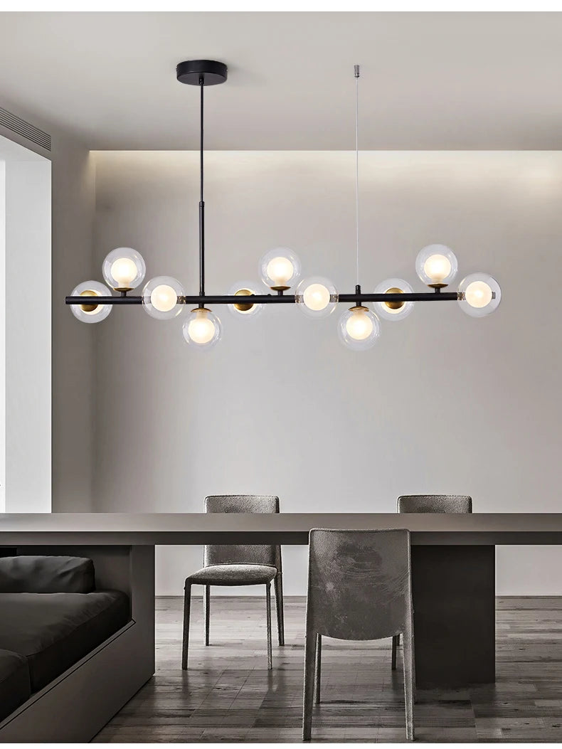 Hanging Modern LED Glass Ball Pendant