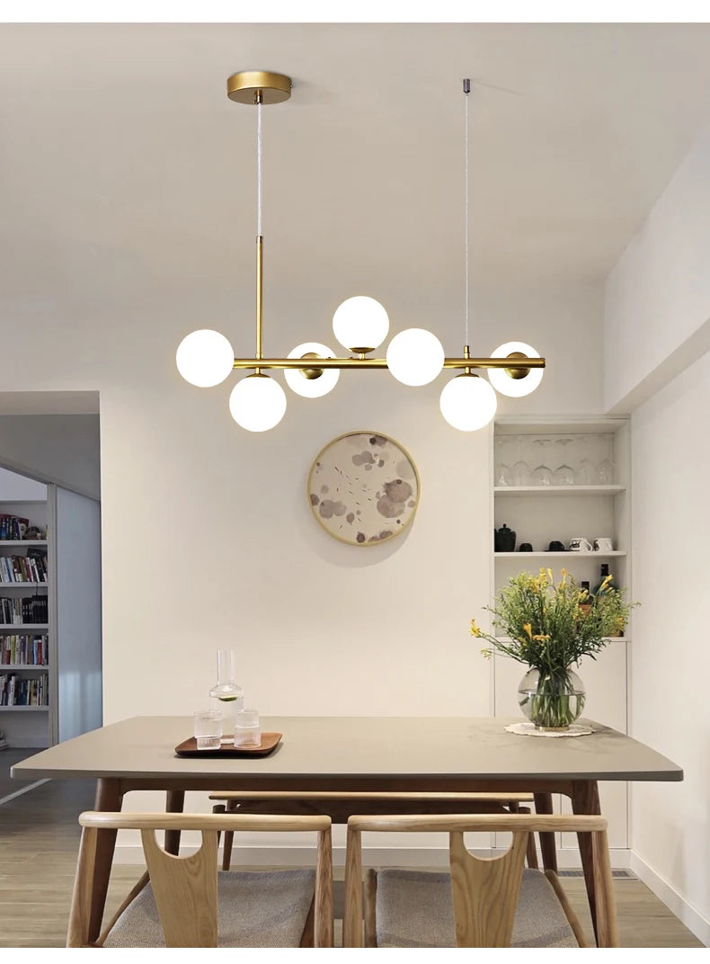 Hanging Modern LED Glass Ball Pendant