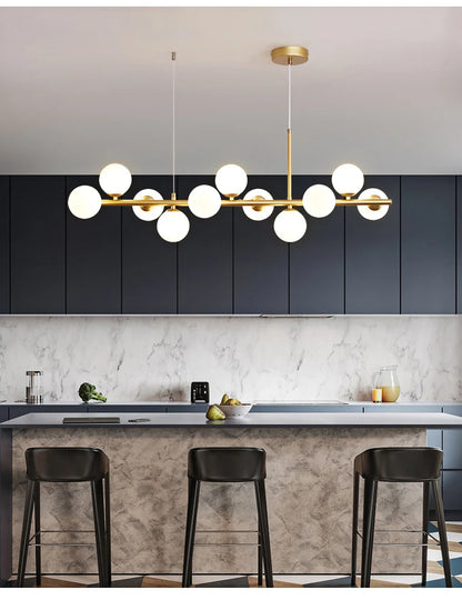 Hanging Modern LED Glass Ball Pendant