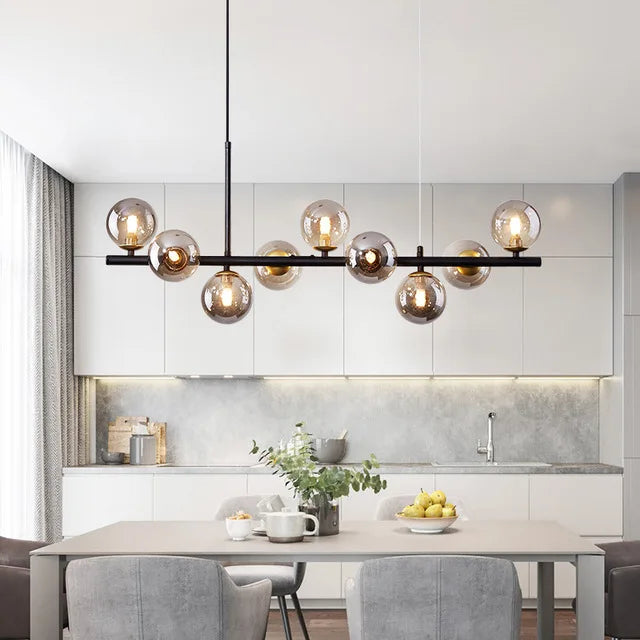 Hanging Modern LED Glass Ball Pendant