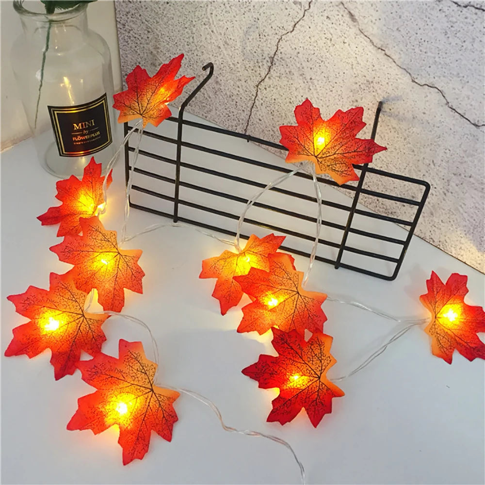 Maple Leaf LED String Lights