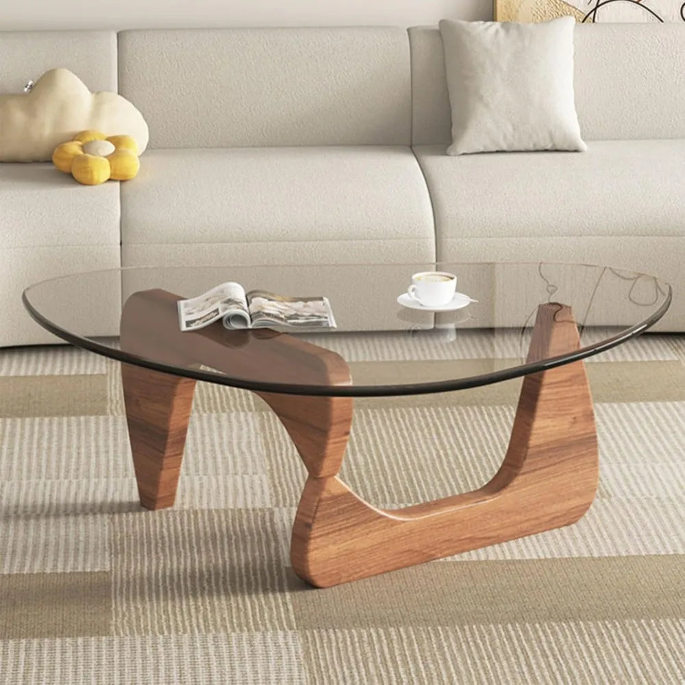 Modern Abstract Glass Coffee Table
