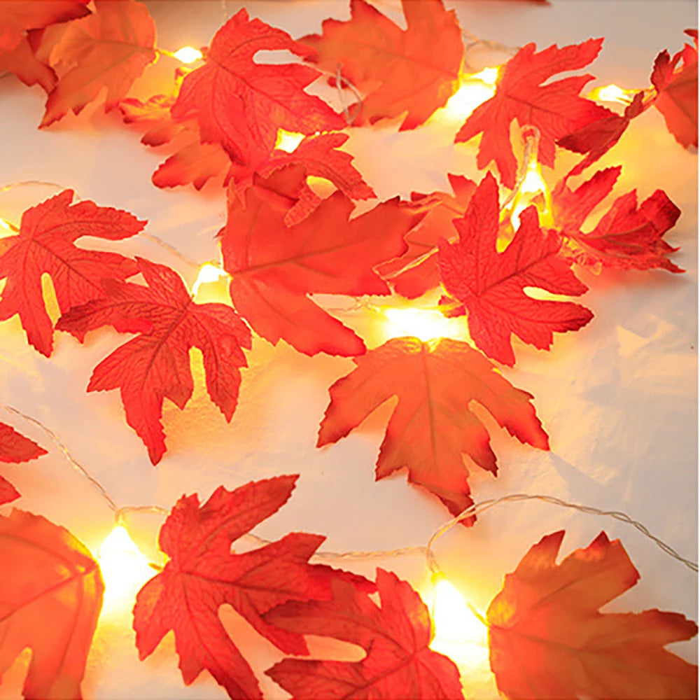 Maple Leaf LED String Lights