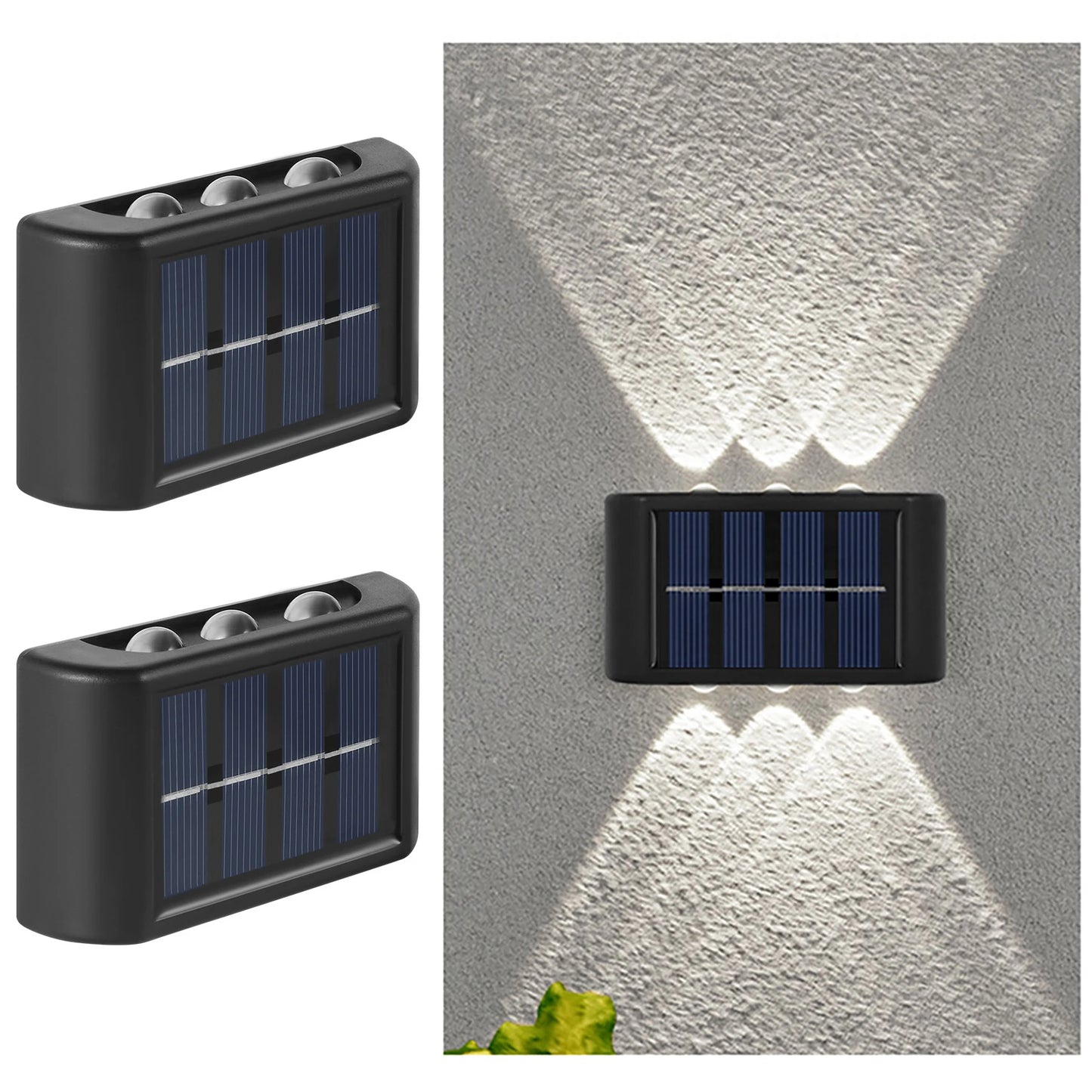 Solar Charged LED Wall Lights