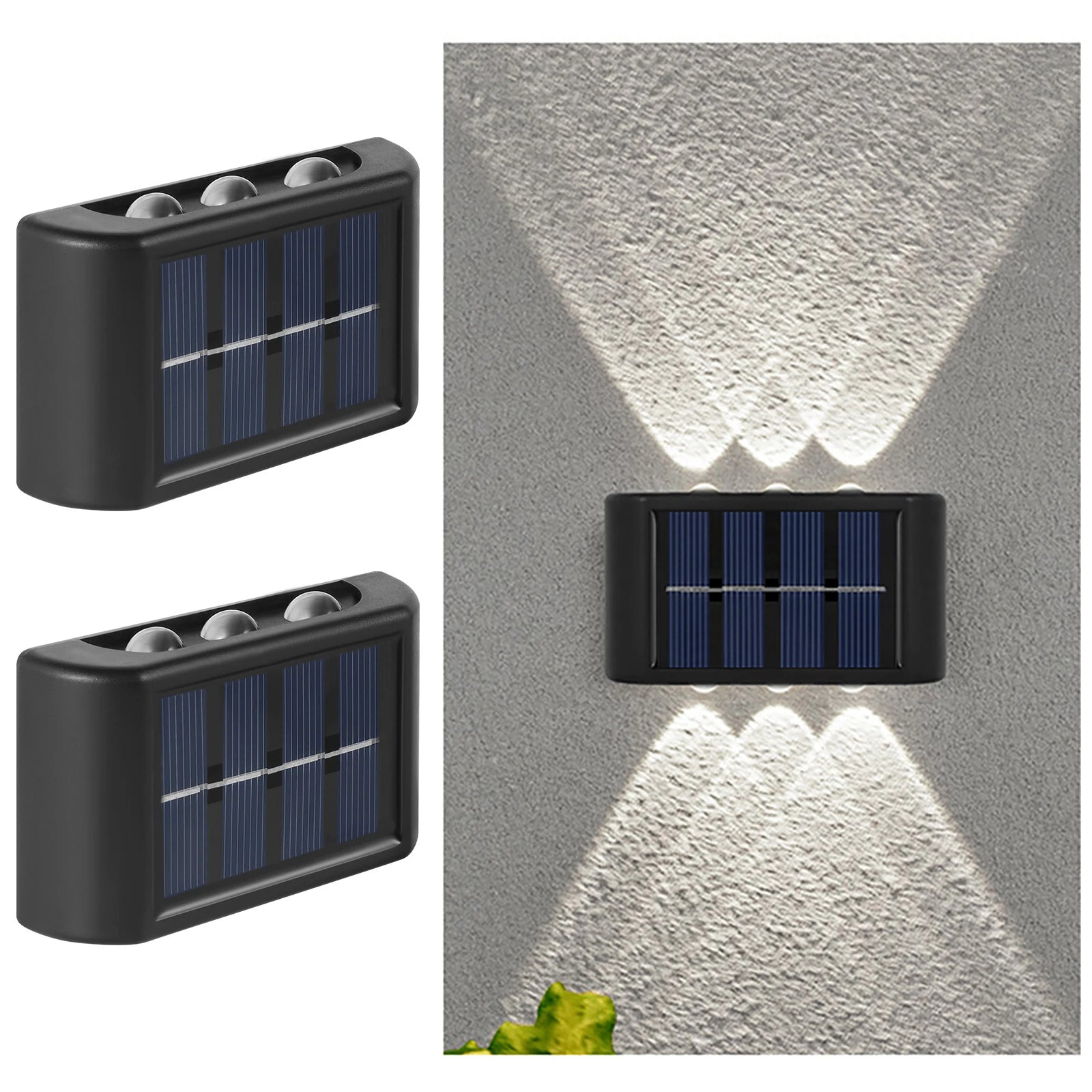 Solar Charged LED Wall Lights