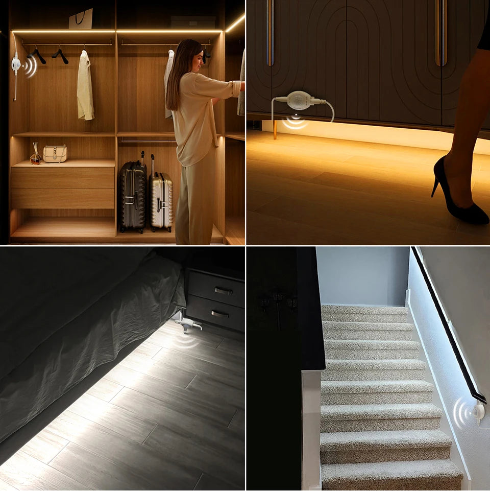 Motion Sensor LED Strip Light Tape