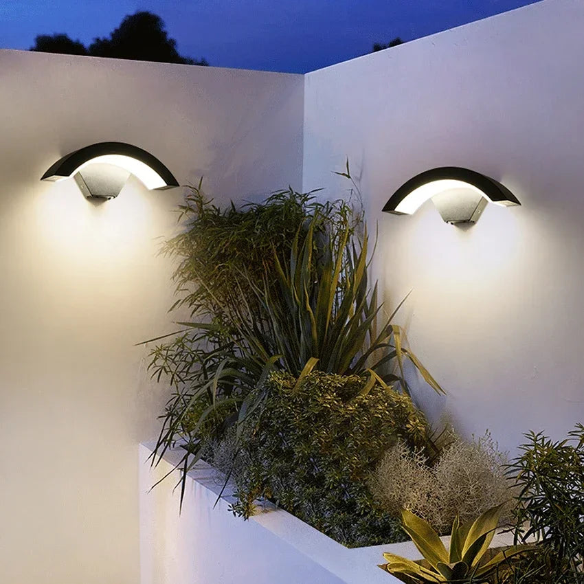 LED Sensor Outdoor Waterproof Wall Lights