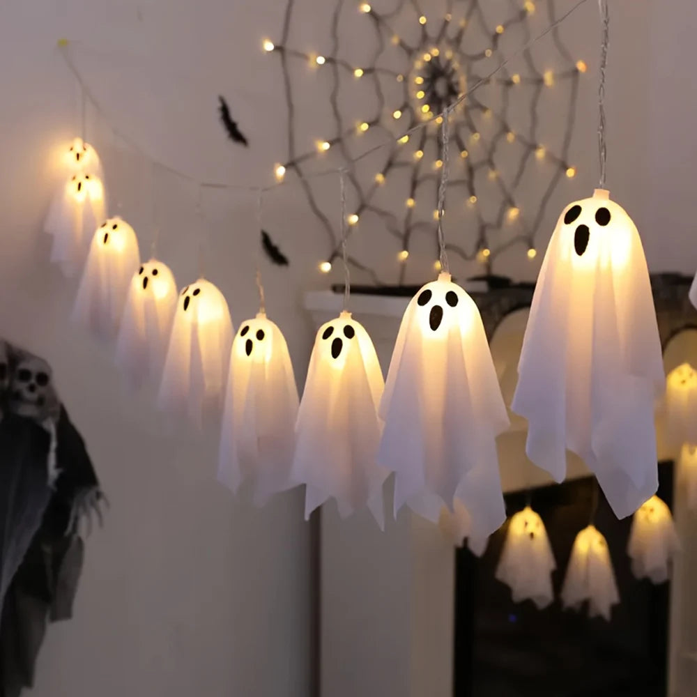 Ghost Halloween String Lights