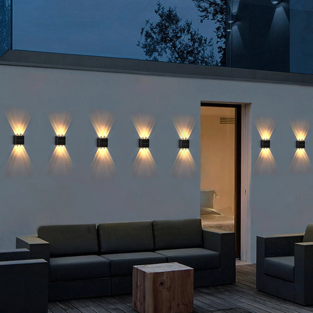 Solar Charged LED Wall Lights