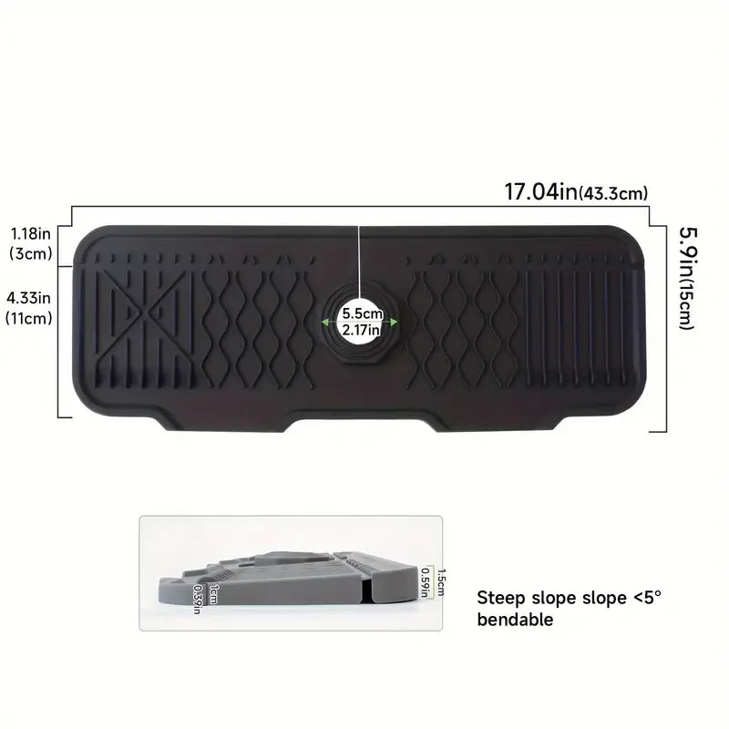 Non-slip Silicone Kitchen Drain Mat
