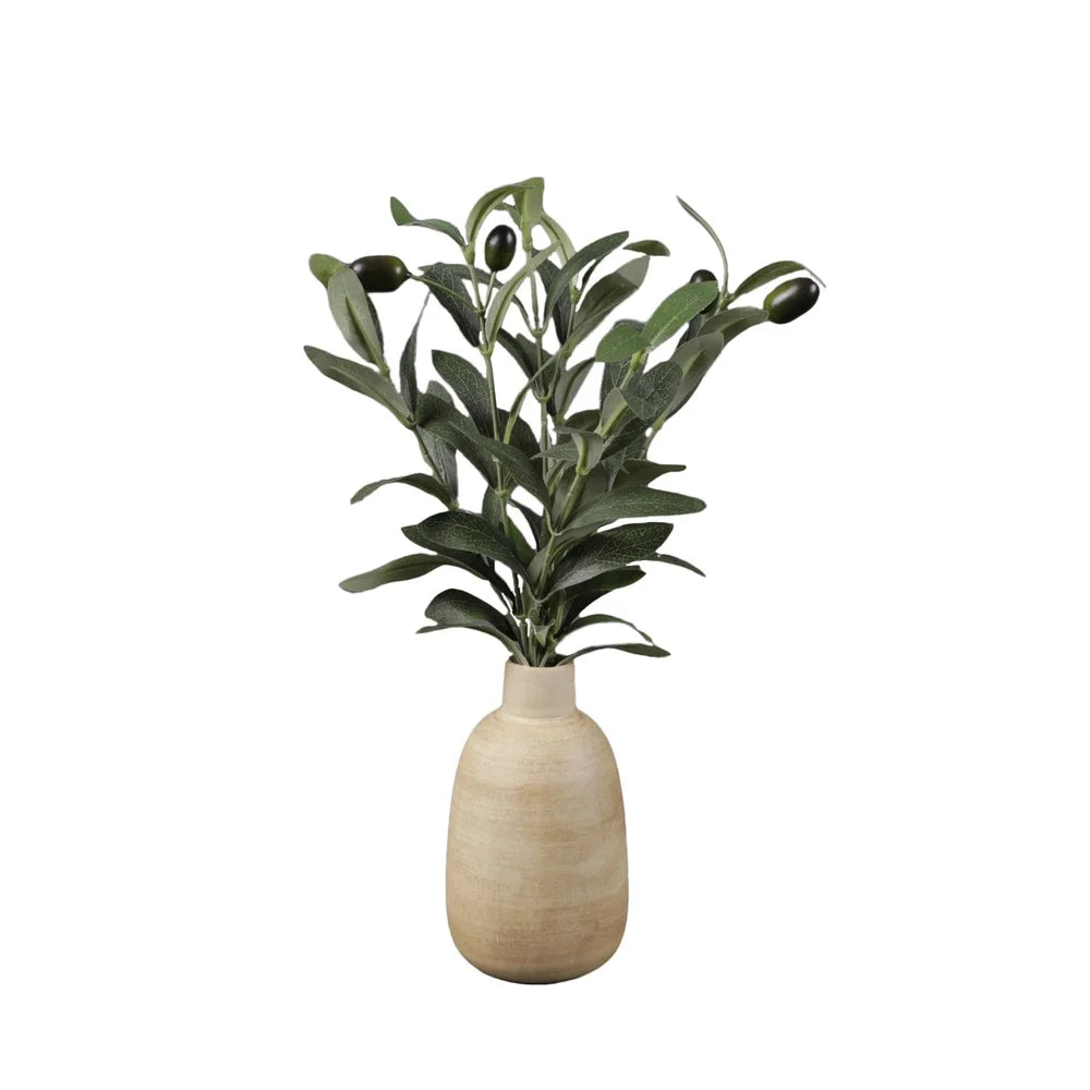 Artificial Olive Potted Plant With Vase