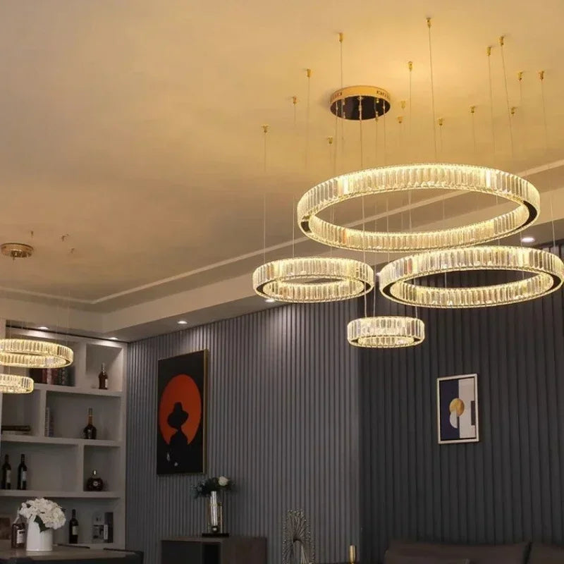Modern Luxury Crystal LED indoor Chandelier