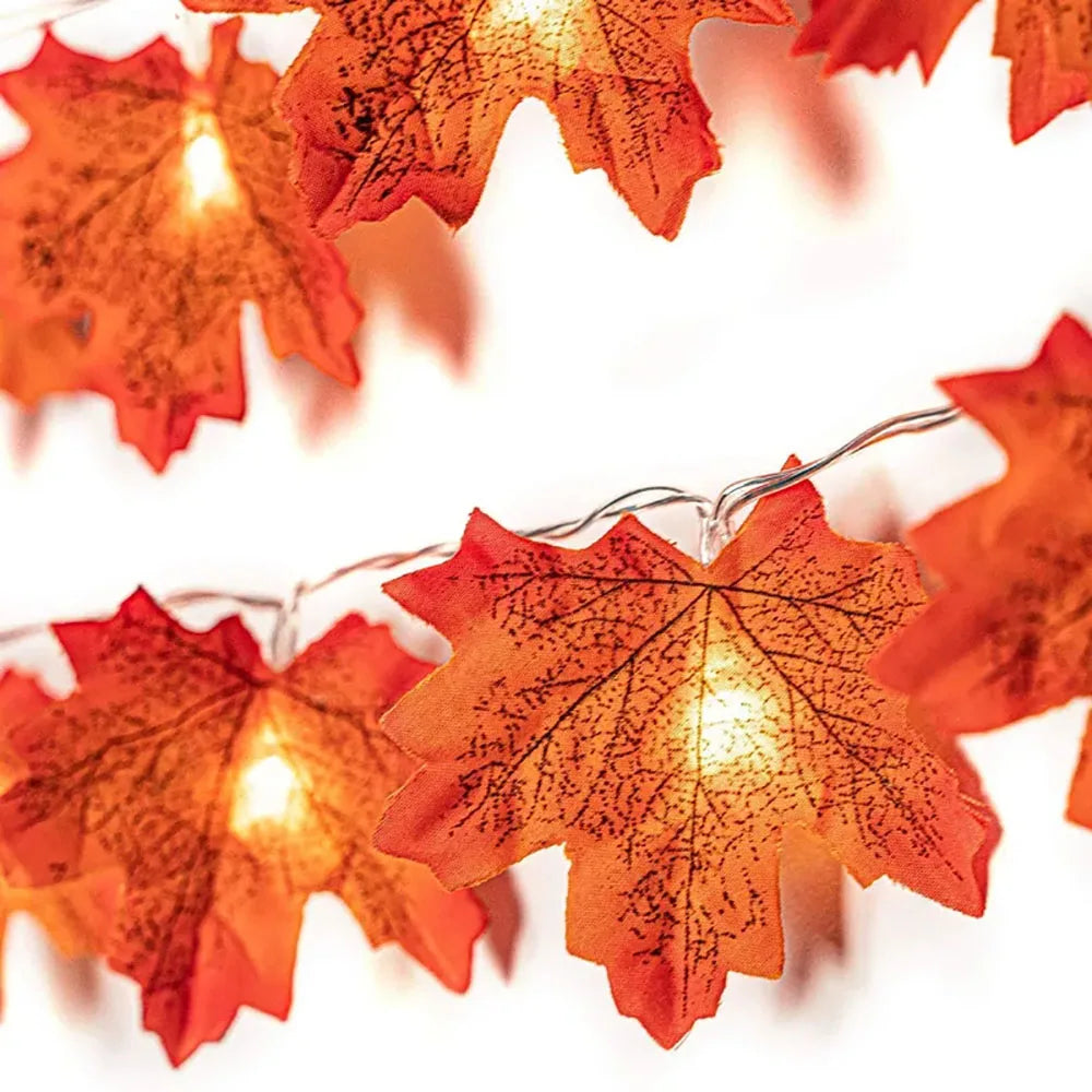 Maple Leaf LED String Lights