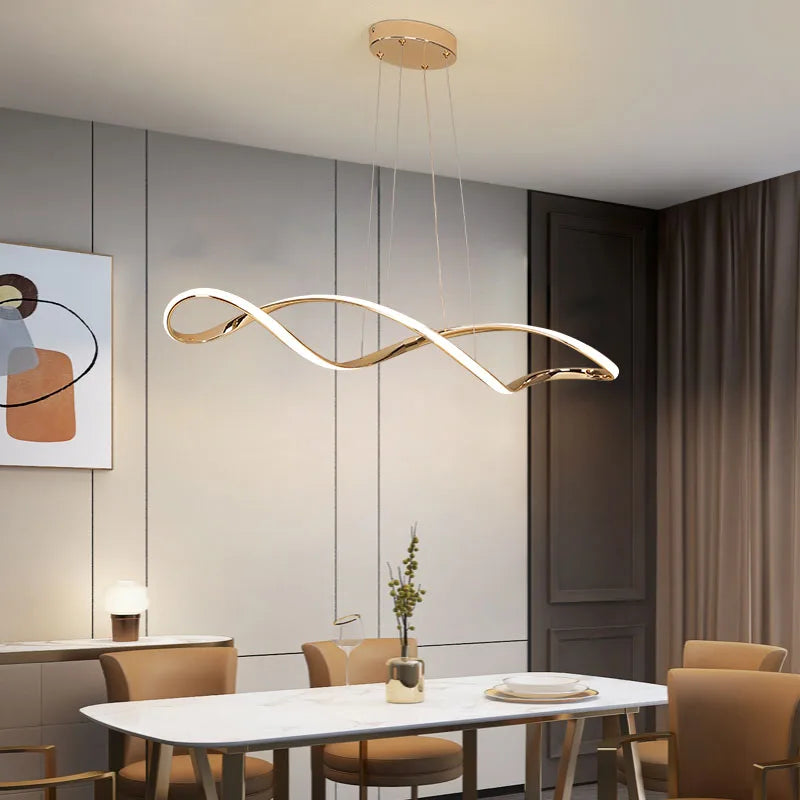 LED Spiral Glow Pendant
