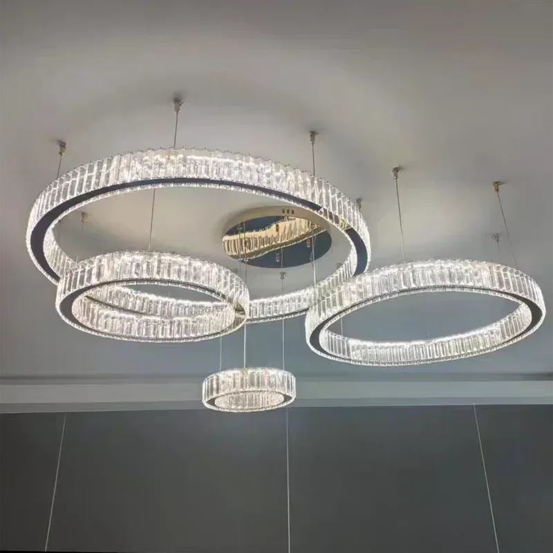 Modern Luxury Crystal LED indoor Chandelier