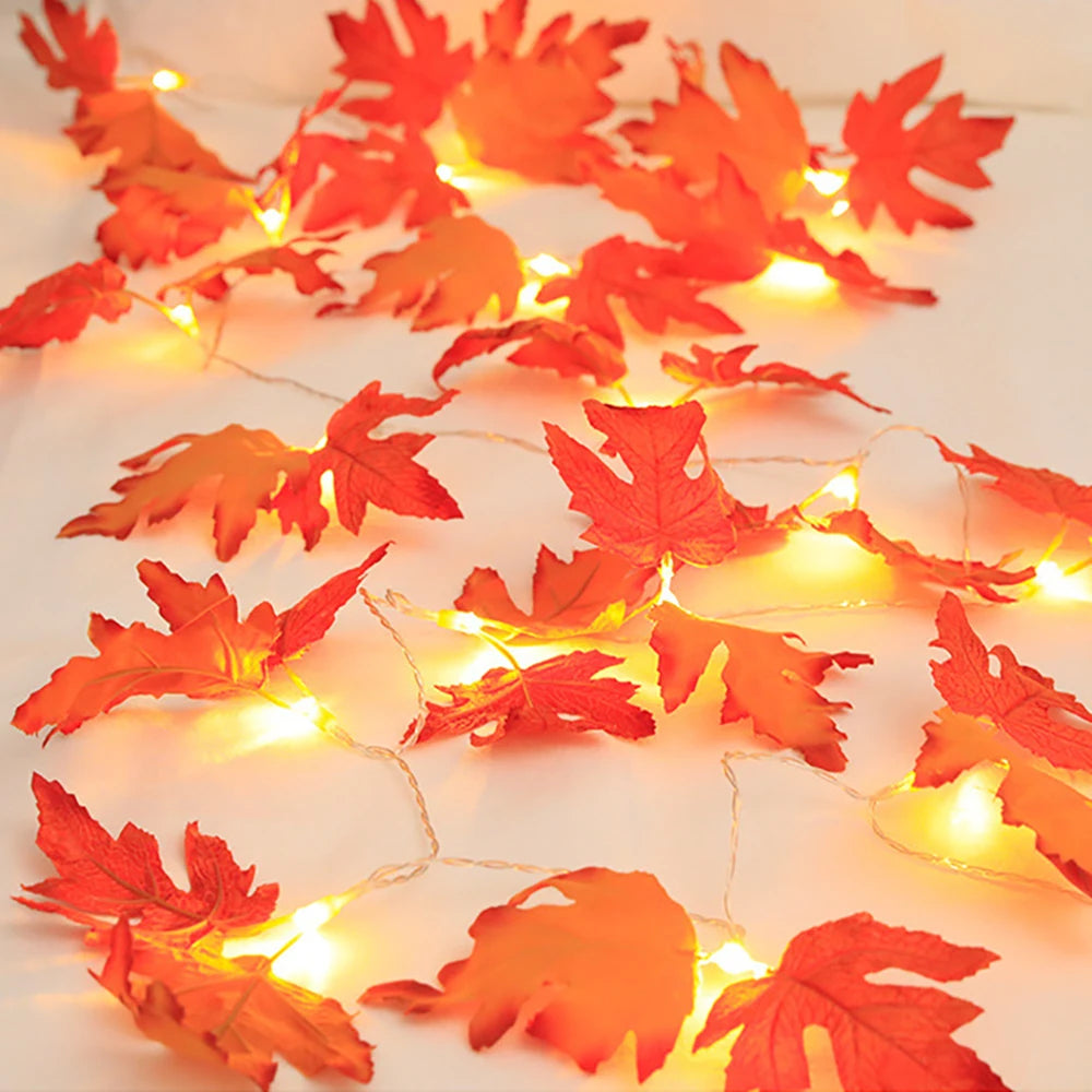 Maple Leaf LED String Lights