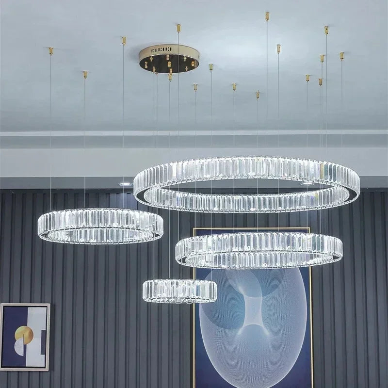 Modern Luxury Crystal LED indoor Chandelier