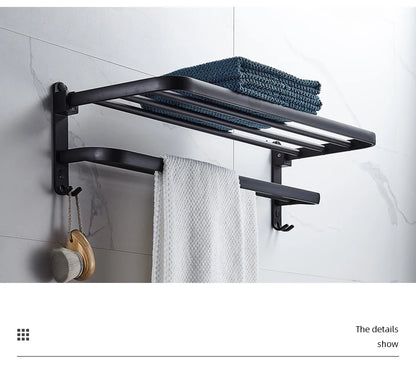 Folding Towel Holder With Hook