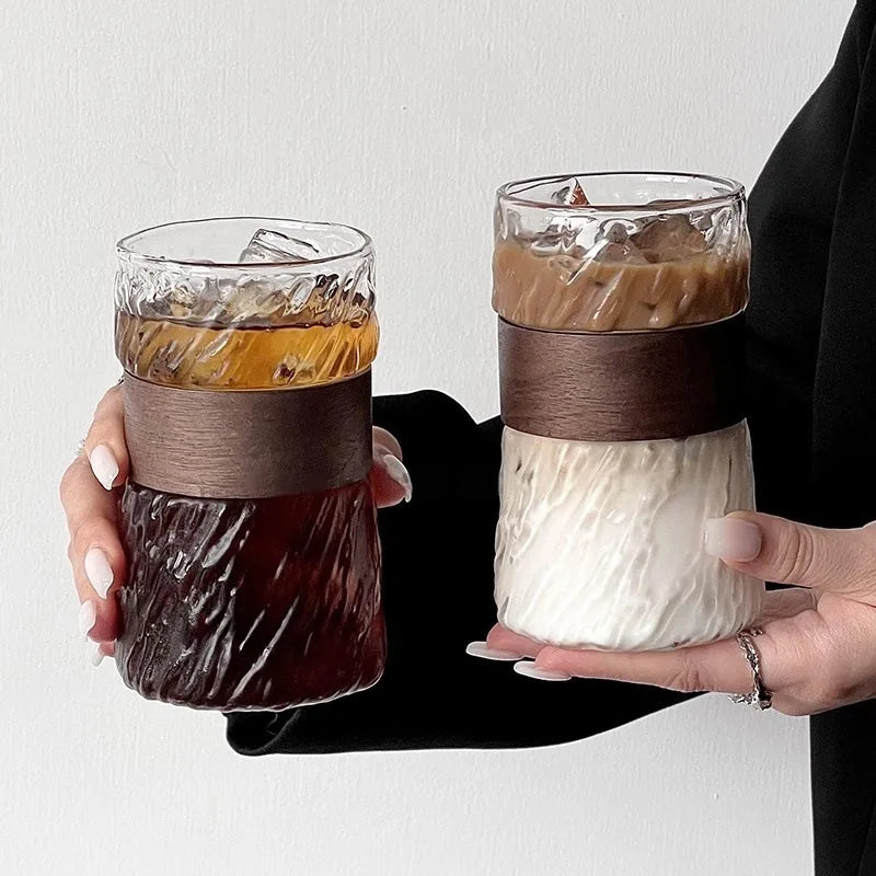 Coffee Glass With Cup Cover